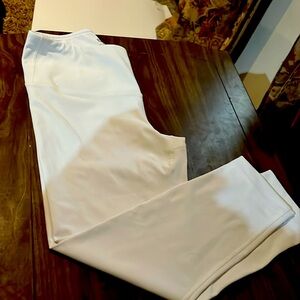 90• degree white leggings